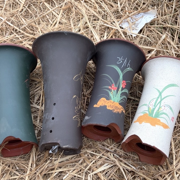 红陶紫砂兰花微瑕