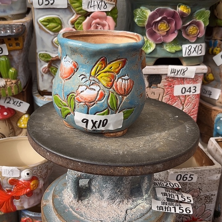 粗陶材质多肉花盆