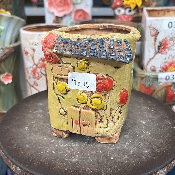 紫砂花盆粗陶材质多肉花盆