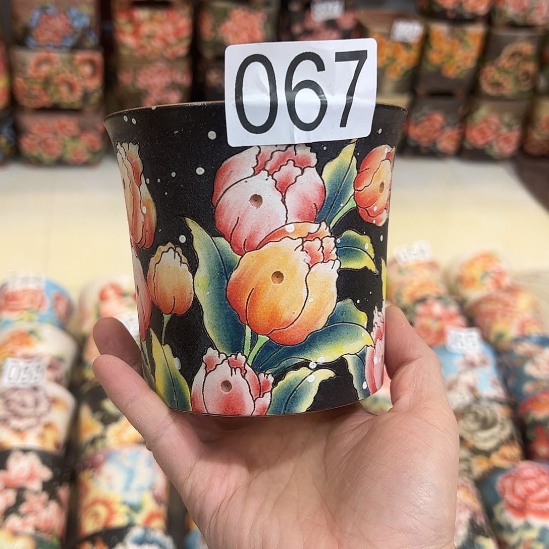 景德镇炫彩手绘口10.5高10