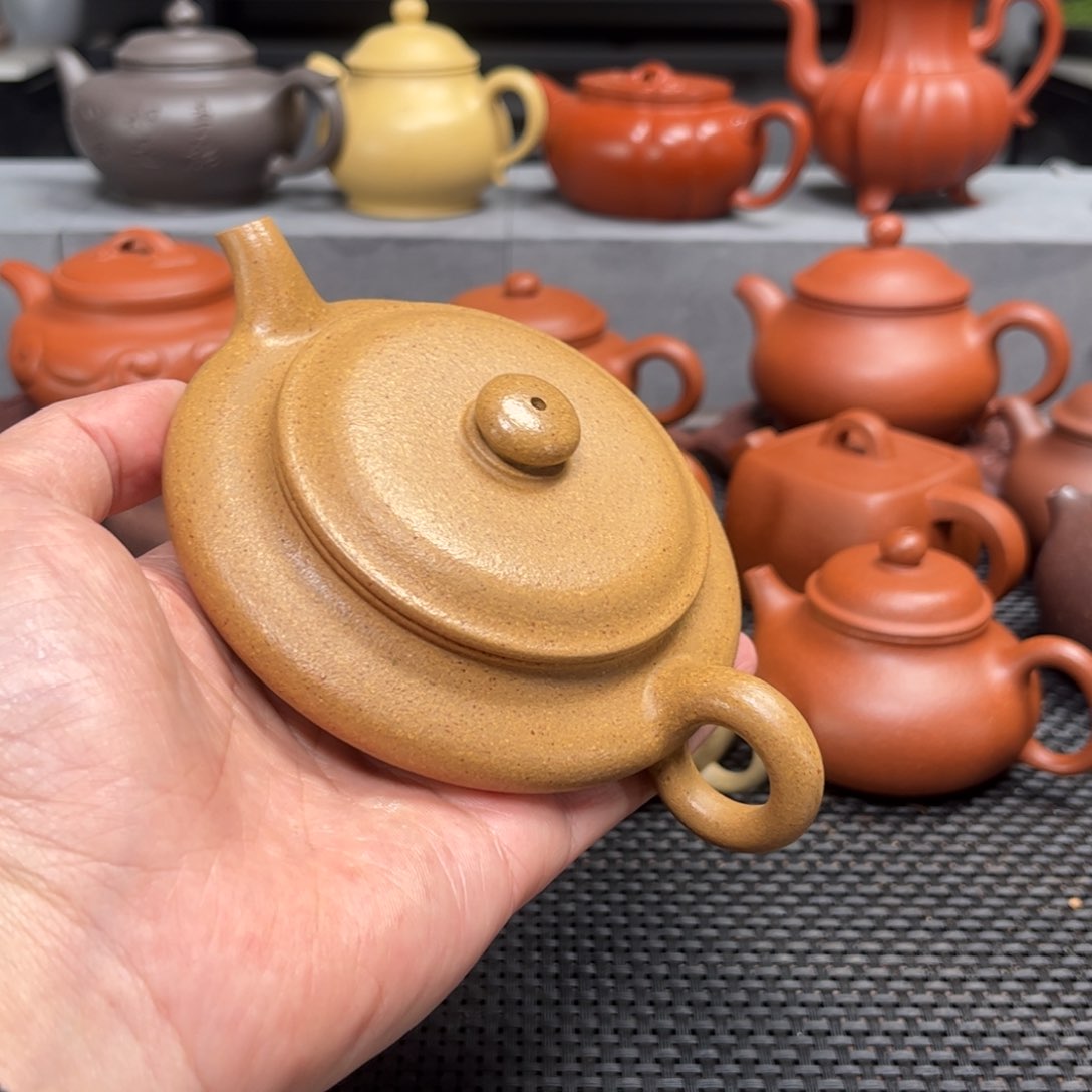 紫砂茶壶紫砂艺术茶具套装黄金段