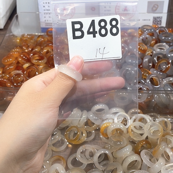 合金戒指玛瑙/玉髓488