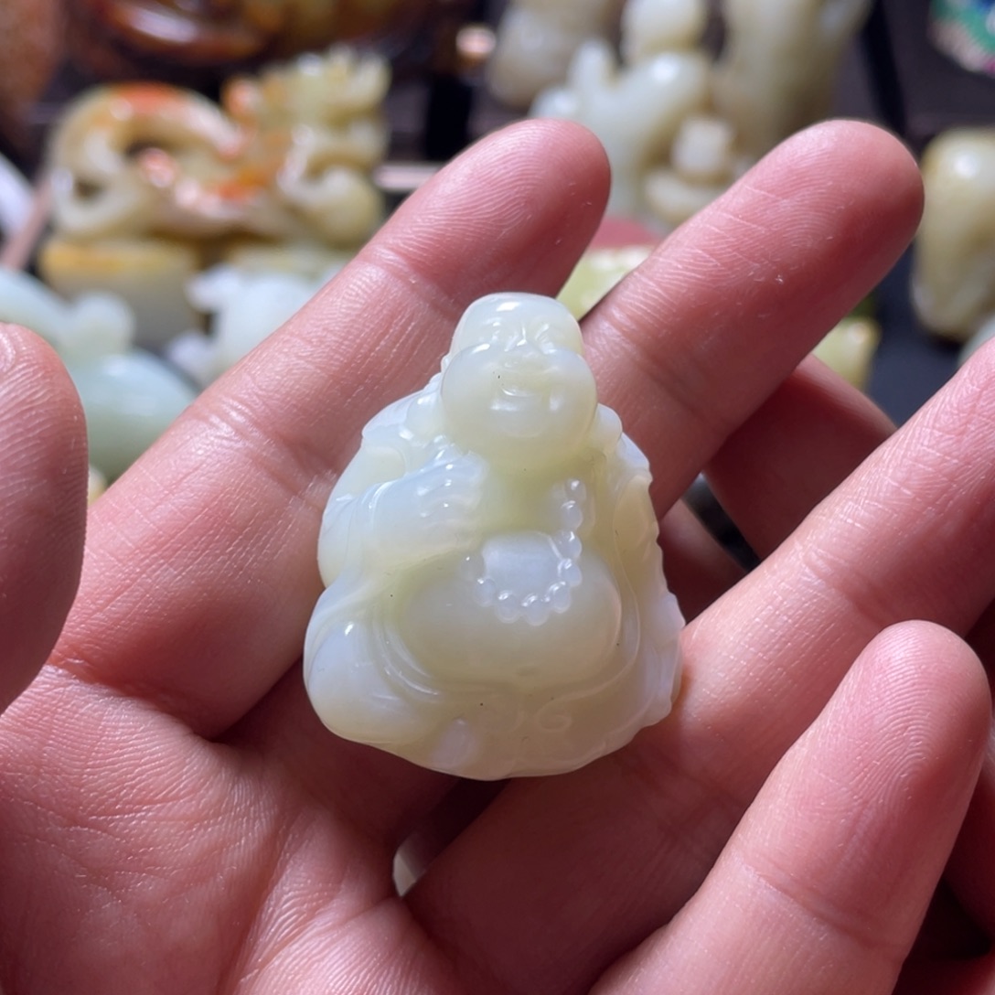 【闪购商品】和田玉挂件未镶嵌嗳**迼