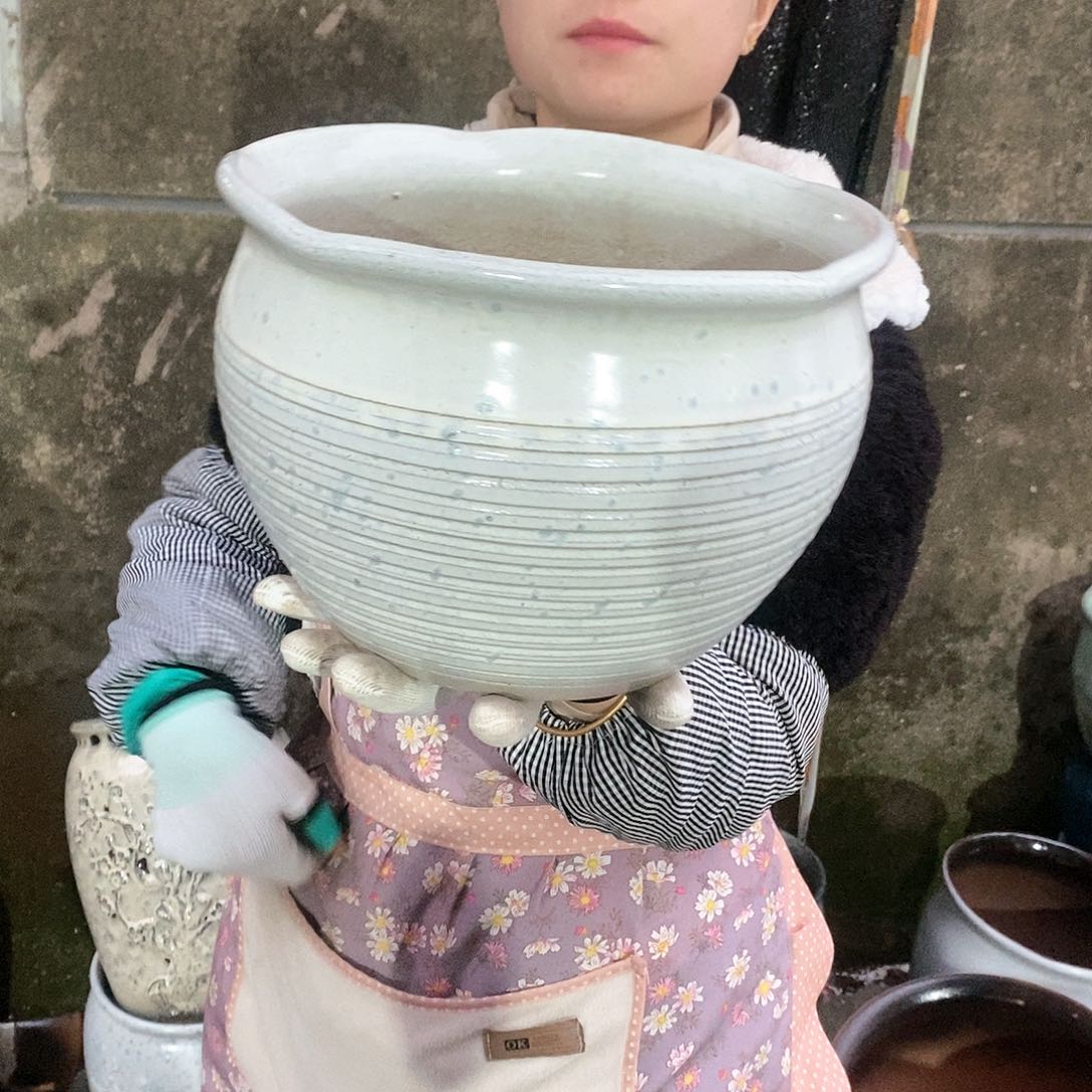 紫砂花盆正品口25高18