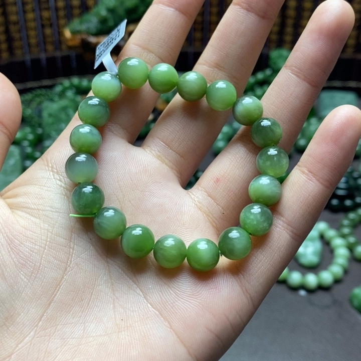 和田玉手串未镶嵌