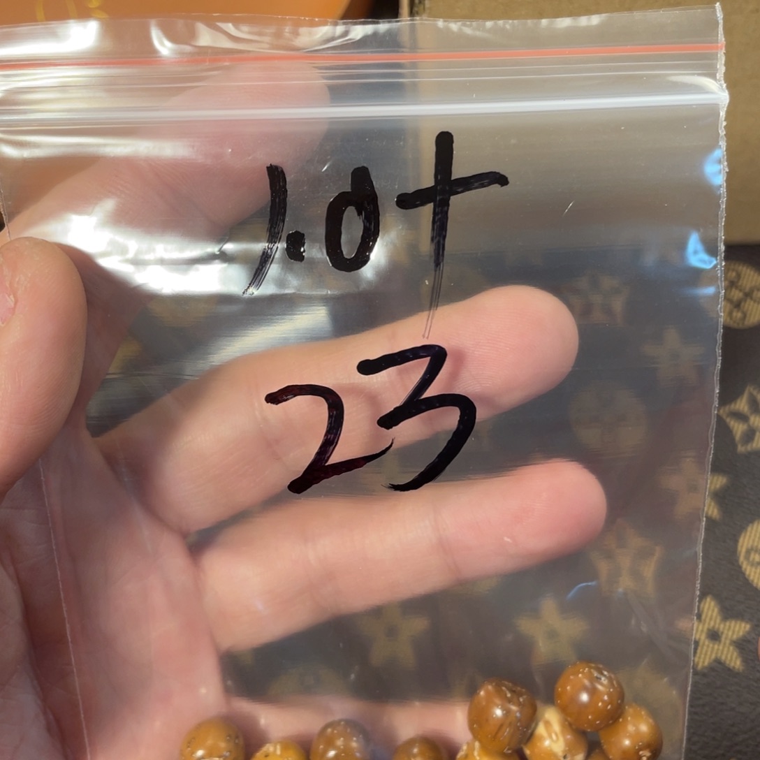 手串紫金鼠1.0实心散珠23