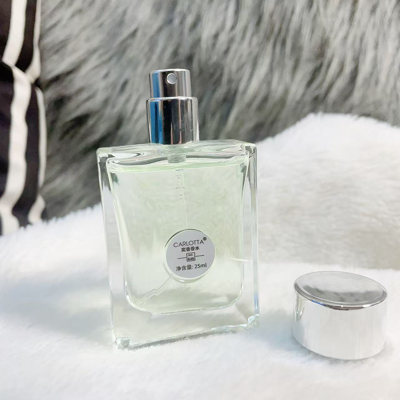 CARLOTTA/奕香【心动地中海】NO.646淡香清新银色学生香水中性25ml