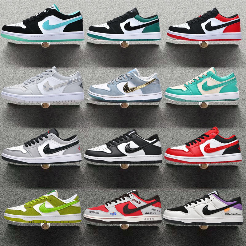 A/J低帮透气耐磨车缝线夏季倒钩板鞋男鞋女鞋欧若动感风