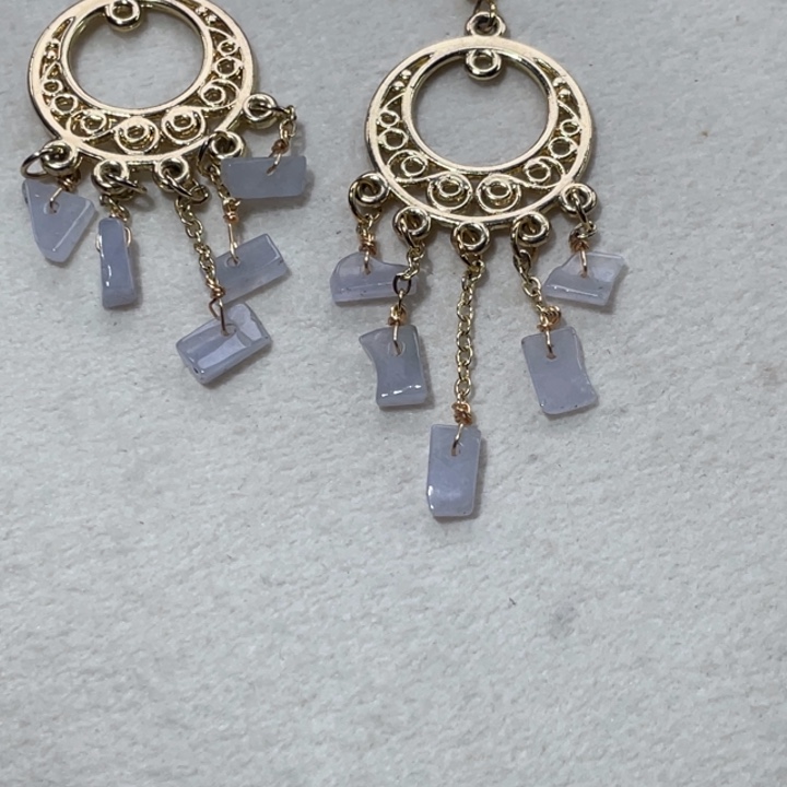 翡翠14K金镶嵌颈饰