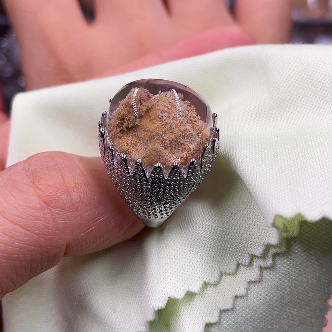 【闪购商品】水晶珠宝半成品银S925镶嵌戒指