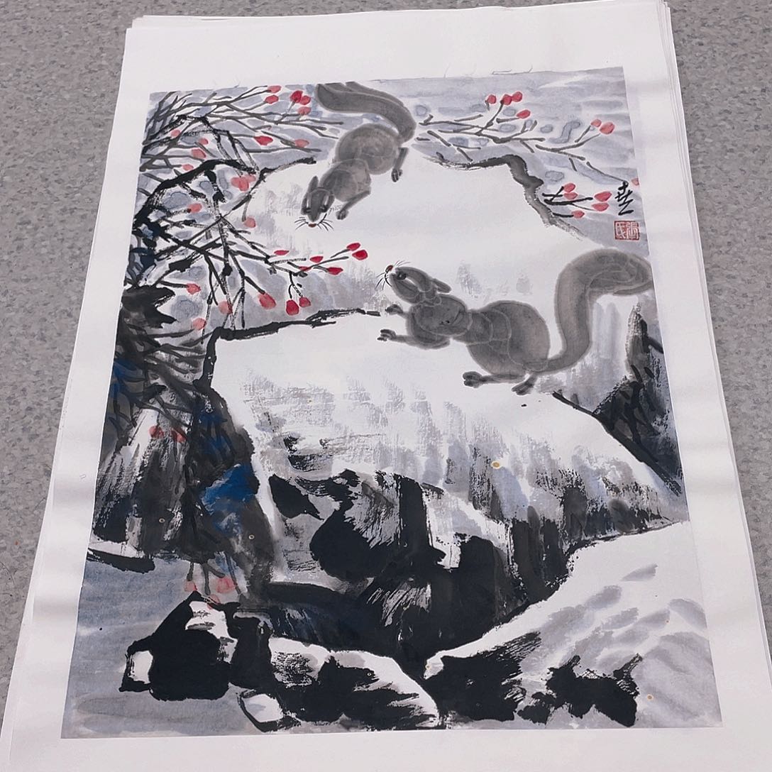 国画1.4平尺国画作品