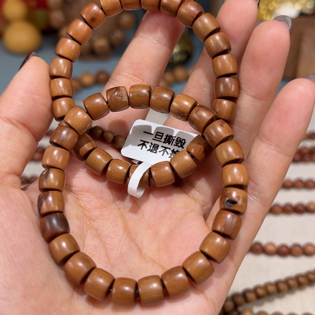 檀香木手串/手链瑕疵0.8单圈直切
