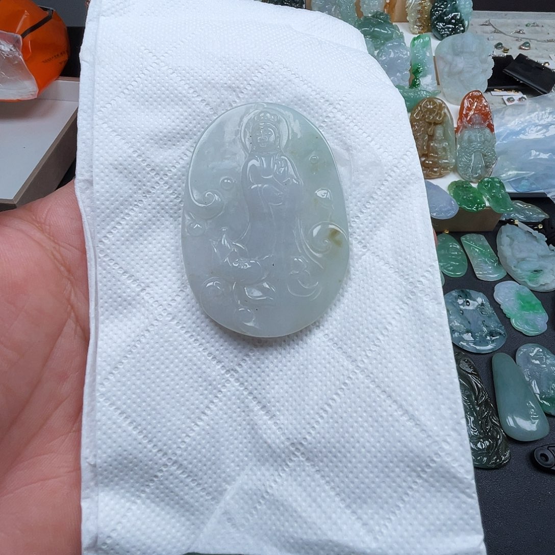 翡翠未镶嵌吊坠(不含链)