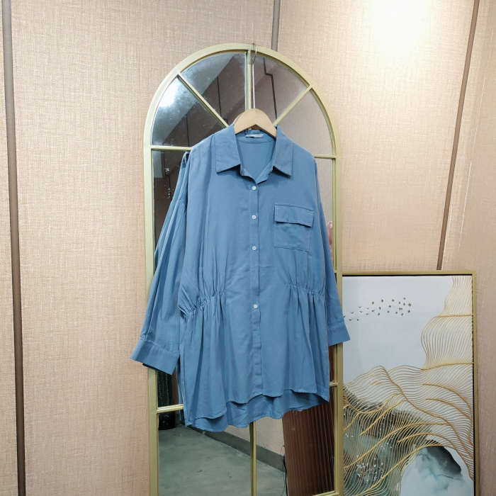 BG902孕妇蓝色衬衣110-150