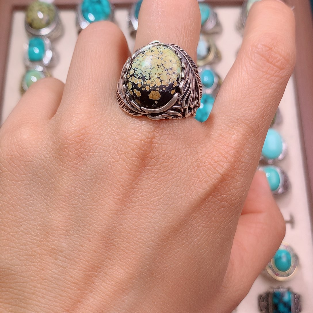 绿松石银S925镶嵌颈饰