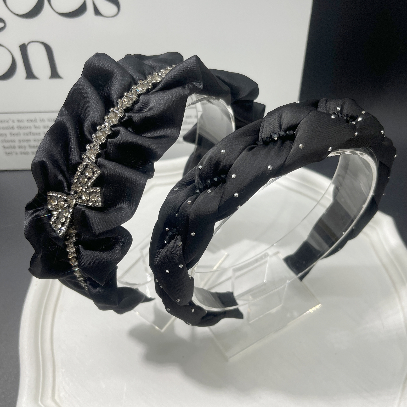 直播间孤品组合装2个 高颅顶发箍头箍发卡