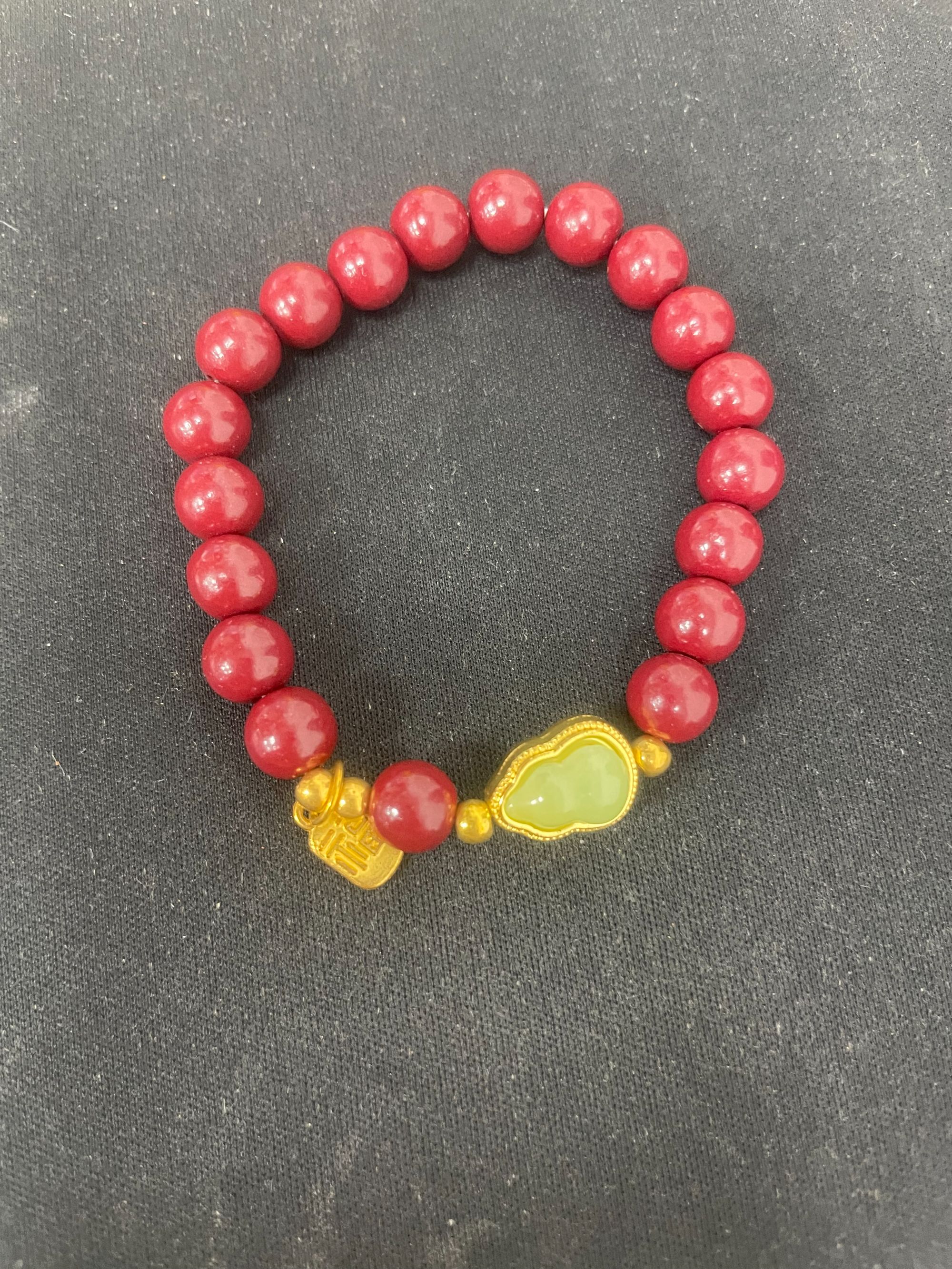 天然辰砂精品手串   YW069 (无礼盒）