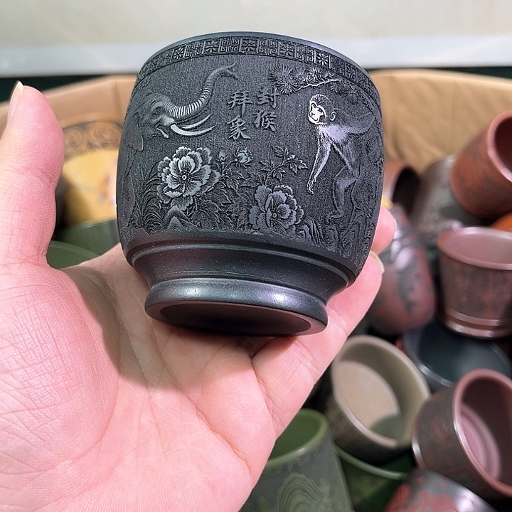 茶杯紫砂全手工紫砂主任杯