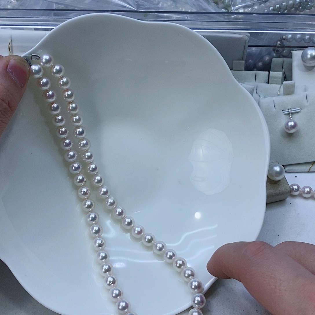 海水珍珠颈饰银S925镶嵌