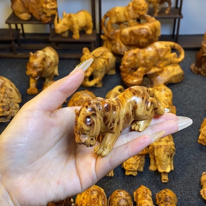 柏木凡**人豹子手把件手把件