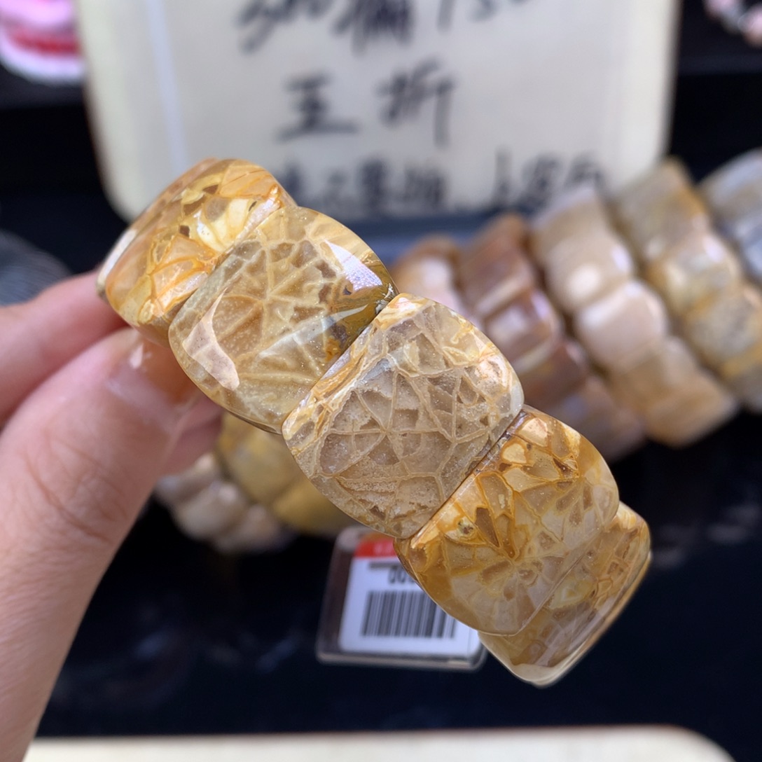 硅化珊瑚（珊瑚玉）未镶嵌颈饰五折漏价手牌（23号）