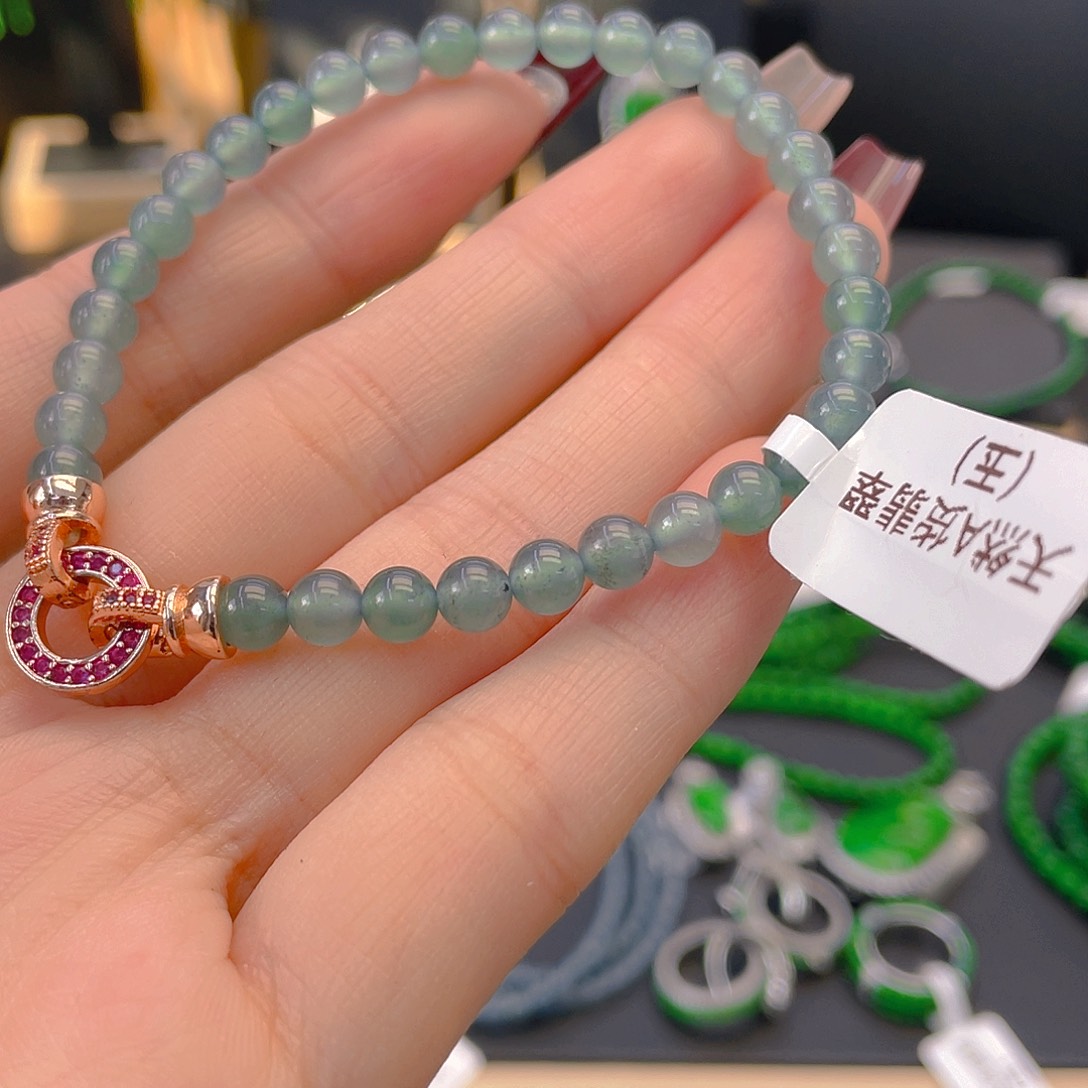 翡翠手链未镶嵌卡5
