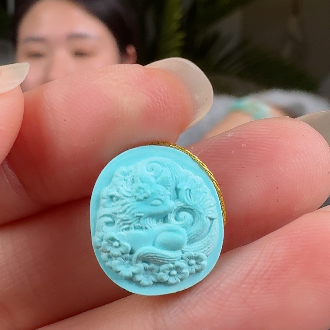 绿松石珠宝奇石未镶嵌