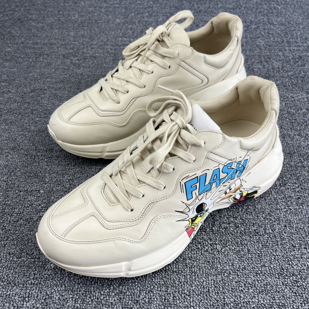 95新 GUCCI/古驰 10码 Gucci古驰唐老鸭老爹鞋 98新 /6074