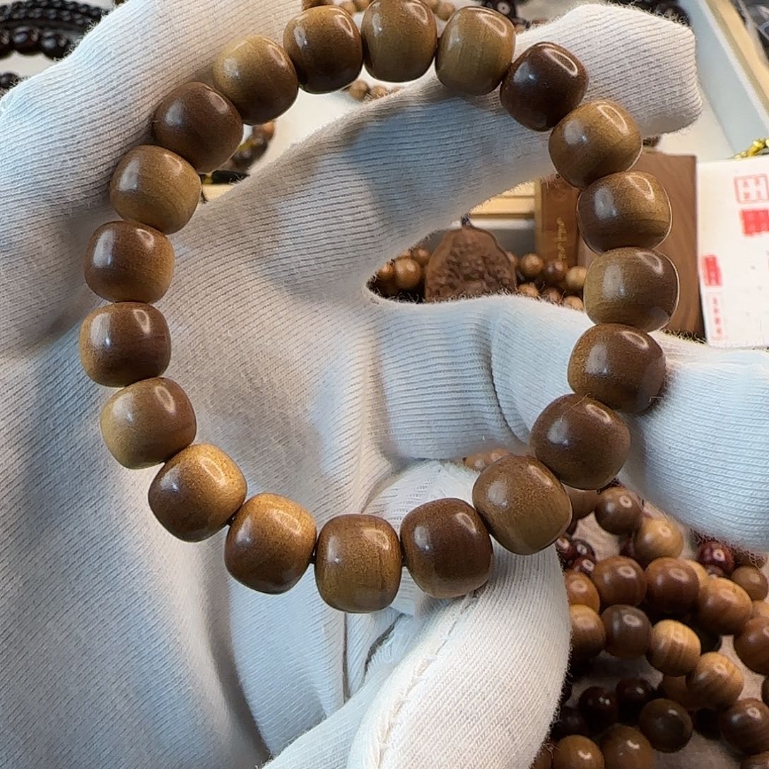 &***盒手串/手链檀香木10×11印度迈索尔老料手串