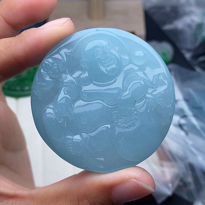 翡翠未镶嵌颈饰381啊串