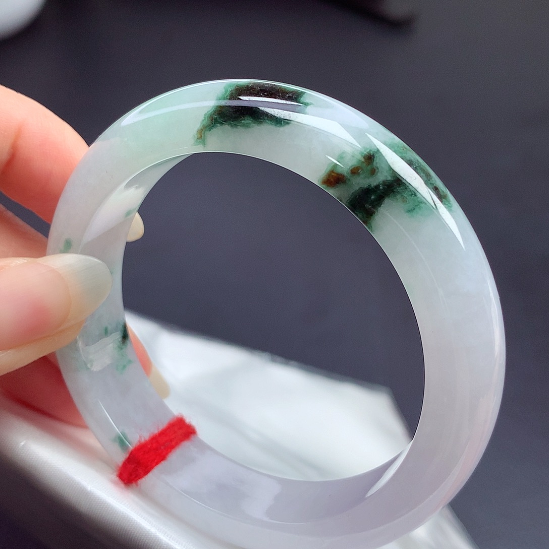 翡翠未镶嵌手镯54.7圈口