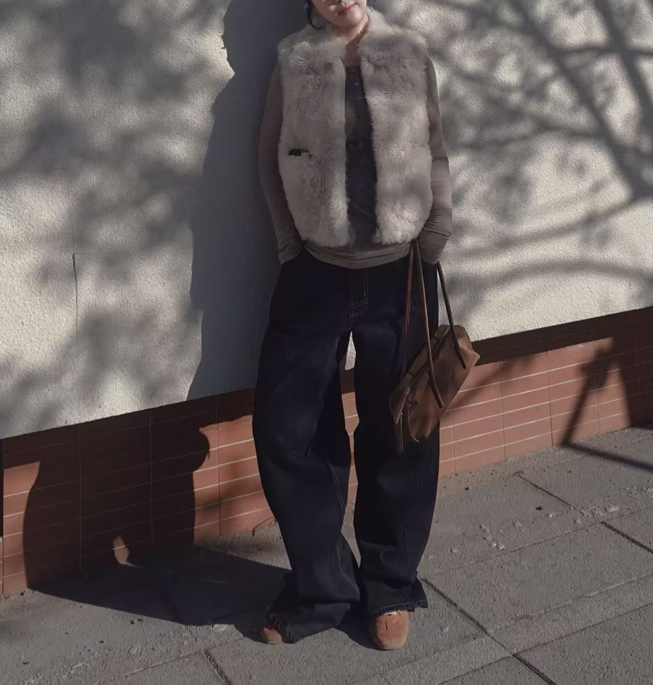 非金属布艺脚链 Juntina 进口可爱乖乖风羊绒马甲