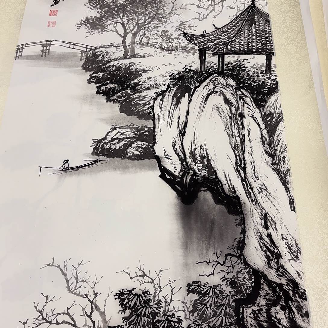 国画国画作品多次