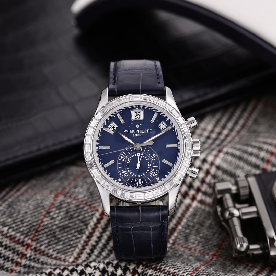 95新 Patek Philippe/百达翡丽 5961P 蓝盘 T刻钻度 2016年保卡