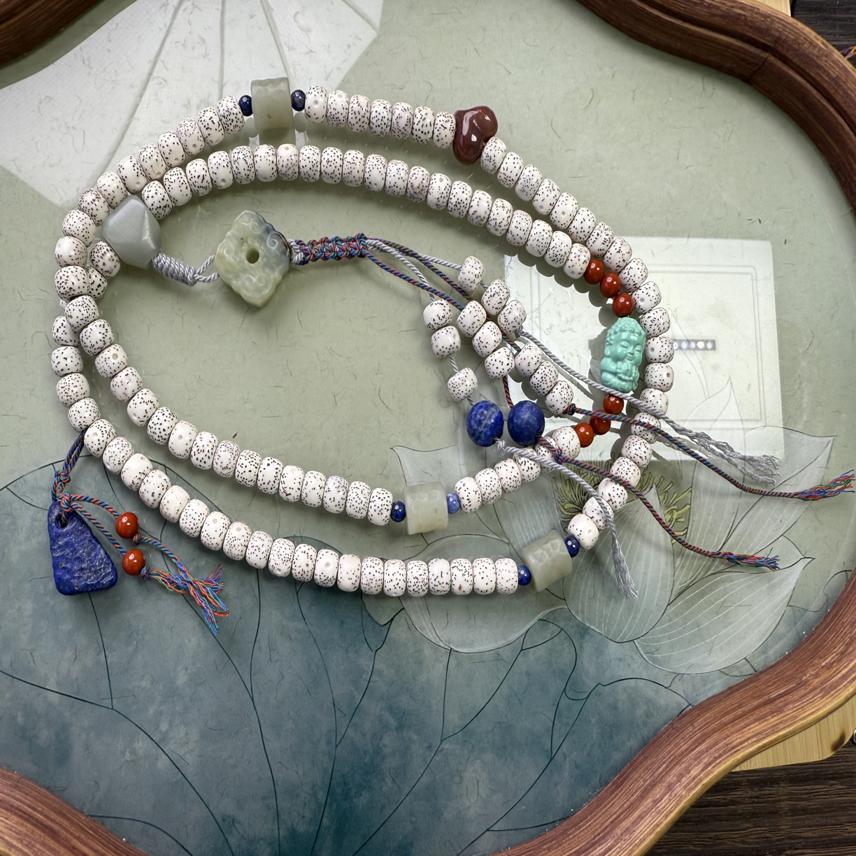 【菩提圆】星月菩提海南原生态108颗精品手串正月桶珠佛珠念珠手持