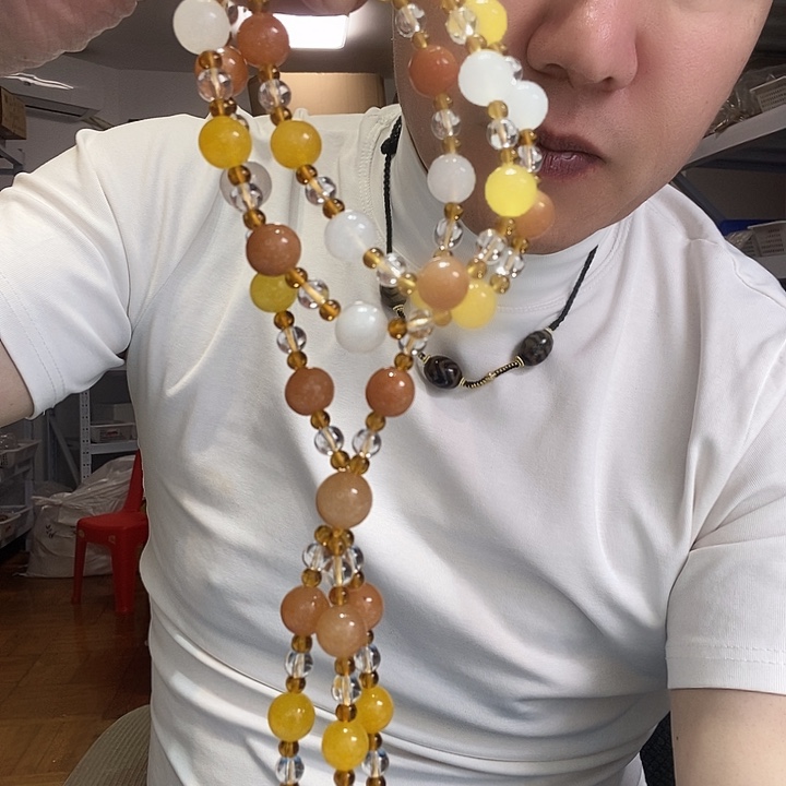 玛瑙/玉髓颈饰未镶嵌158号