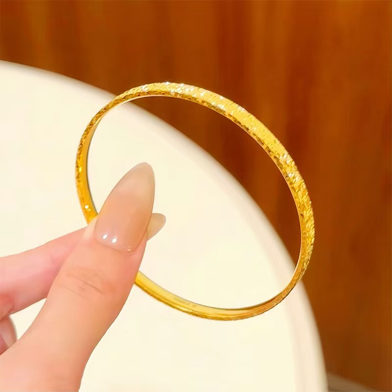   三面碎冰冰手镯 气质百搭简约