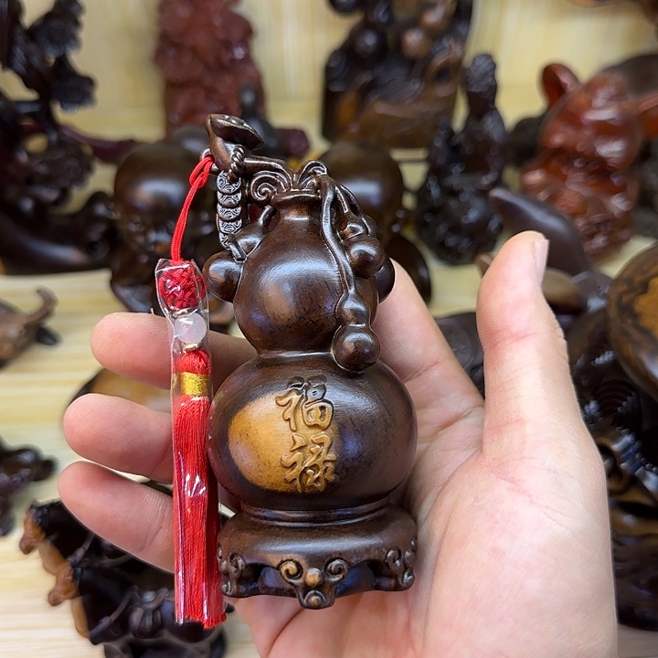 木黑檀木12双色福禄葫芦一个