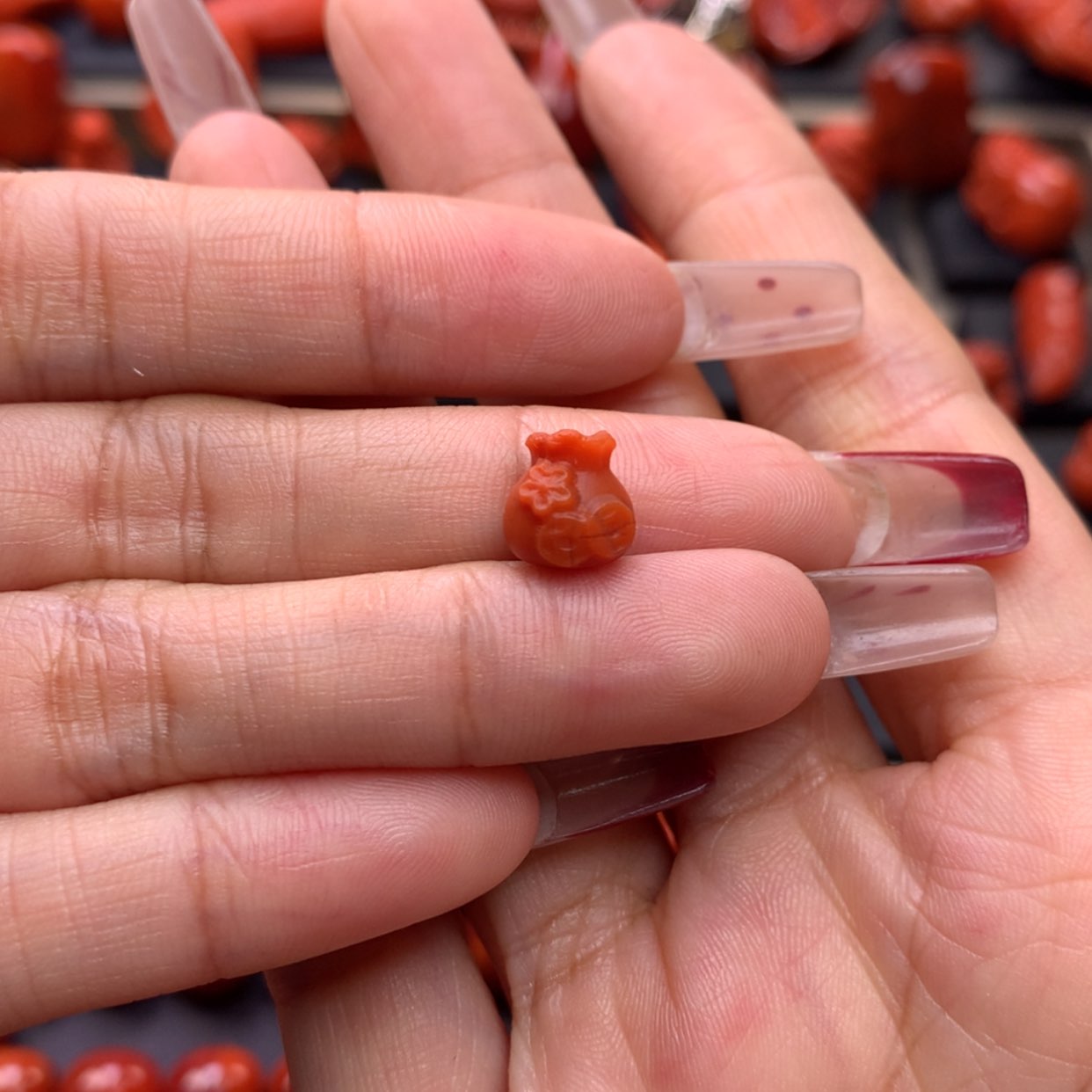 【闪购商品】南红玛瑙钱袋未镶嵌