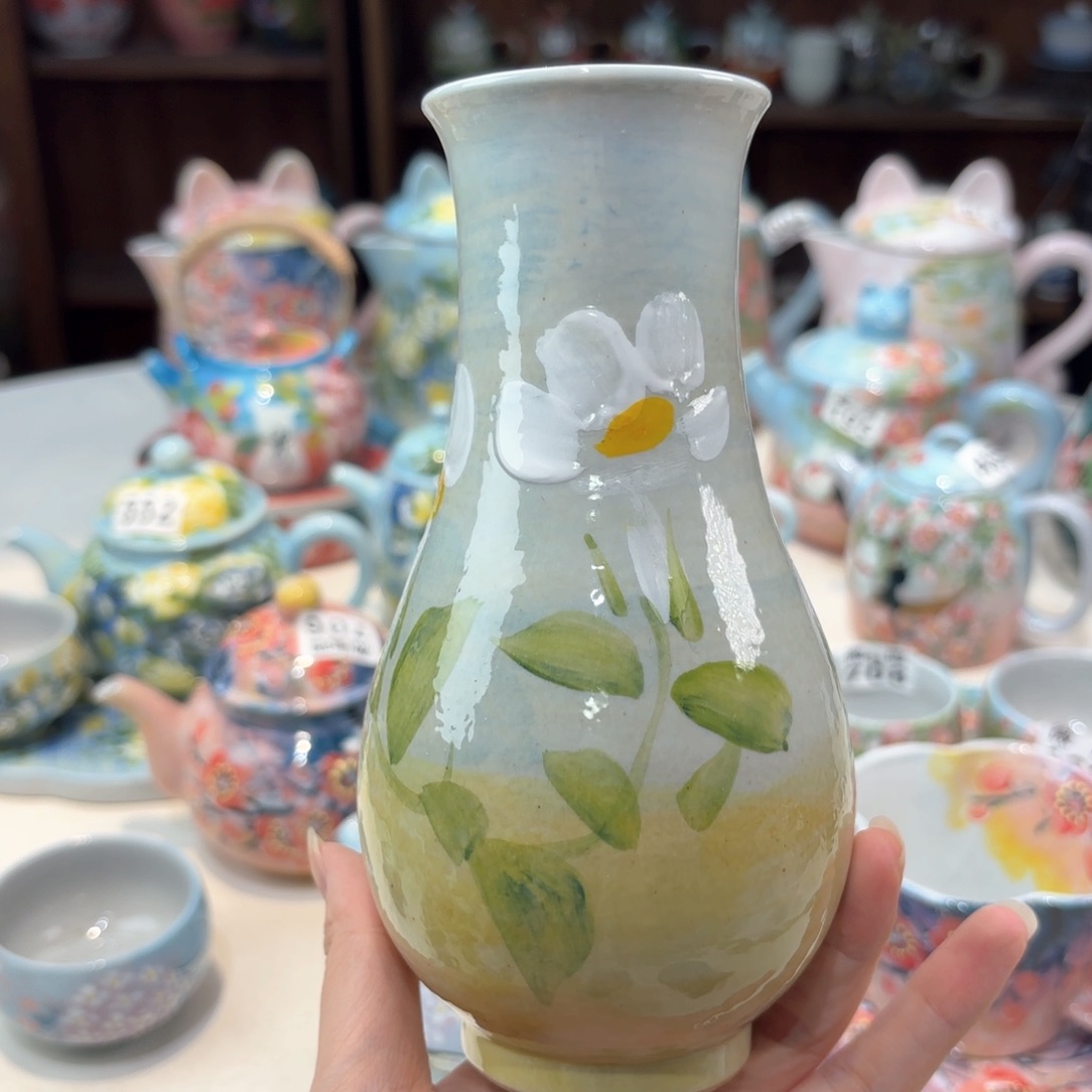 景德镇手绘高温釉下彩陶瓷茶具