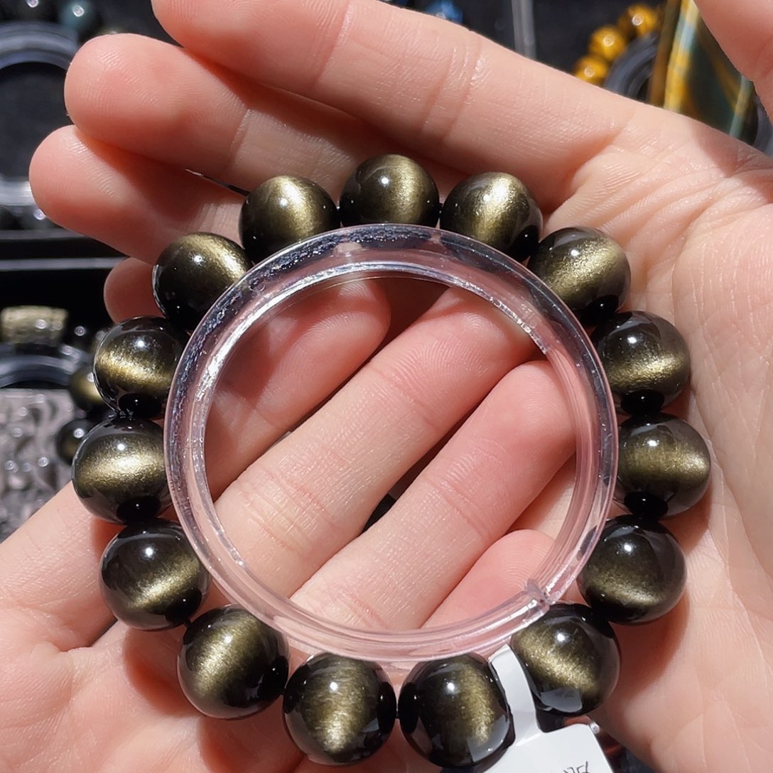 黑曜岩手链未镶嵌?