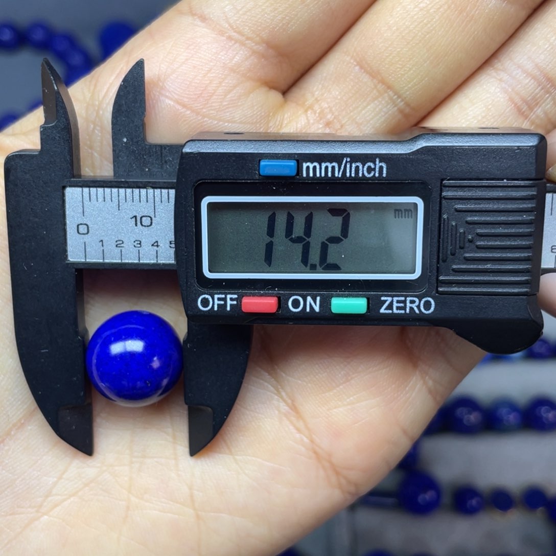 青金石14mm单珠未镶嵌S*J