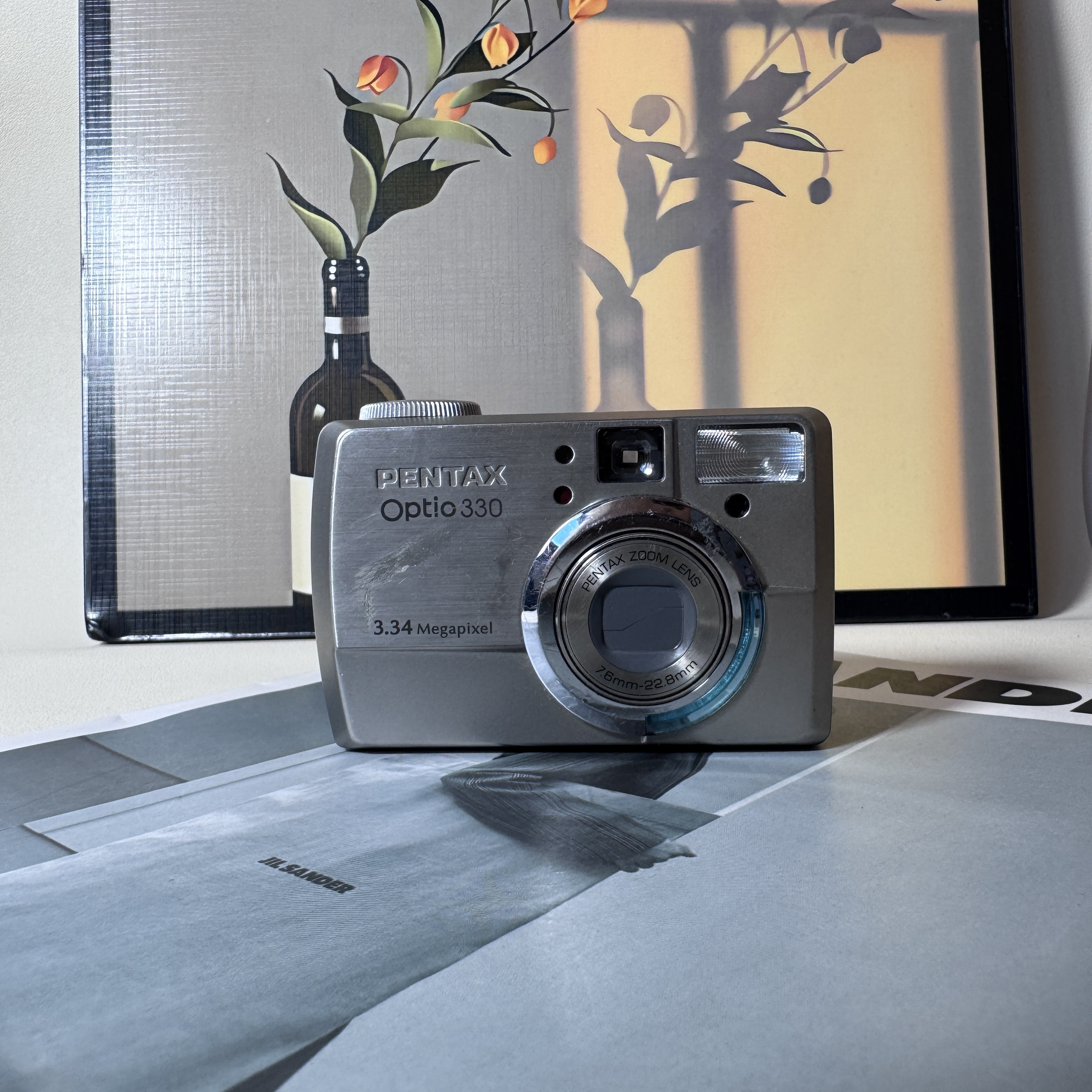 9新 Pentax/宾得 Optio330 330万像素3倍变焦 无内存卡及读卡器 