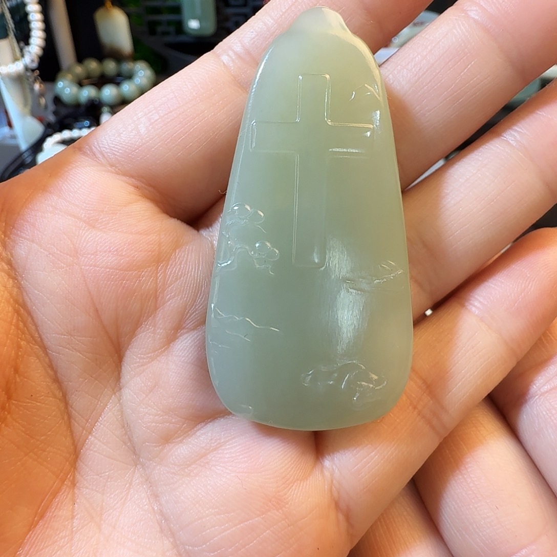 和田玉未镶嵌颈饰