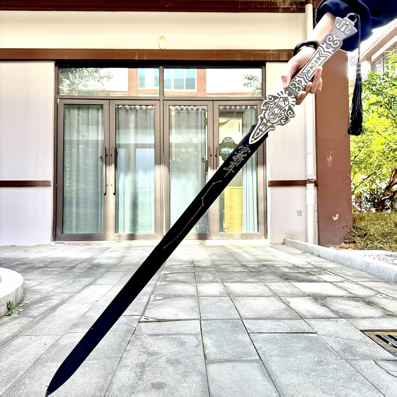 【龙虎天师剑】龙泉刀剑一体龙骨天师剑锰钢剑身淬火剑收藏未开刃