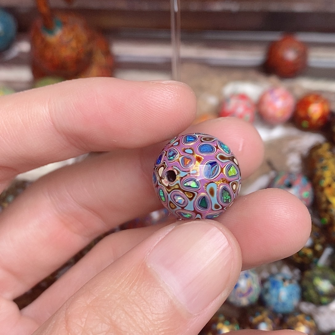 大漆手做工艺珠子15