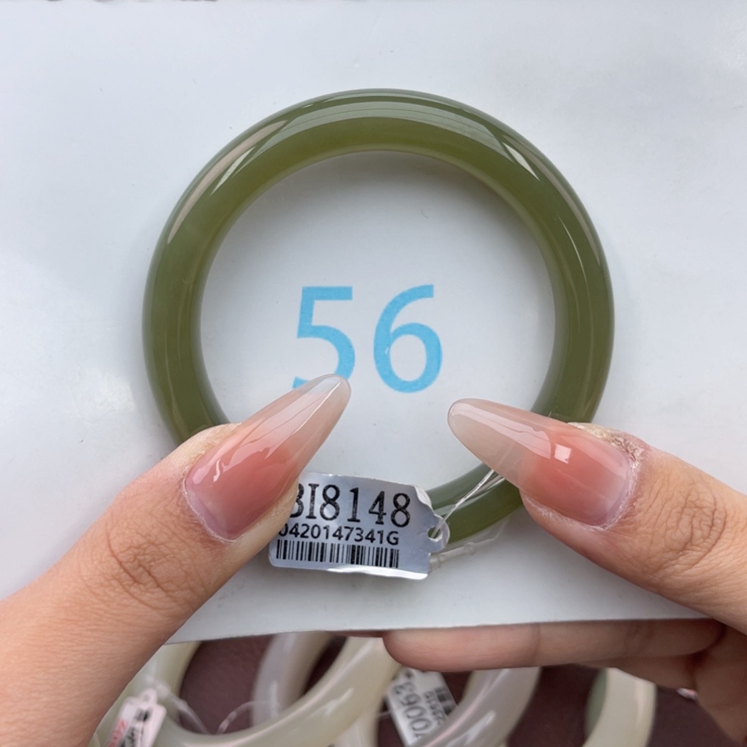 和田玉手镯未镶嵌金**_