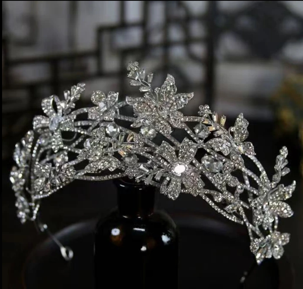 银色婚庆饰品可爱甜美简约头饰成人手工白色韩式超仙金色