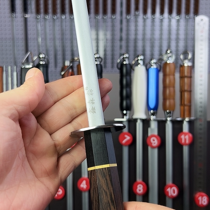 伤***仔鸡翅木加粗棒体商用超细纹磨刀棒