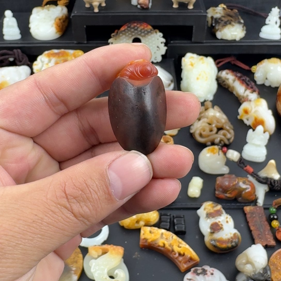 和田玉（糖玉）颈饰未镶嵌用****7